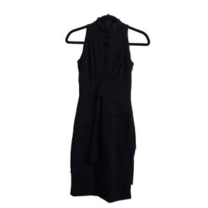 WHBM Black Slim Sleeveless Dress